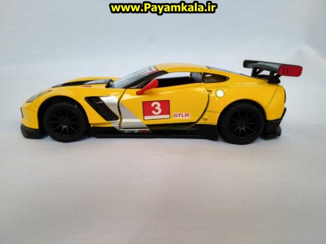 ماشین اسباب بازی فلزی عقب کش کروت (CORVETTE C7.R BY KINSMART)