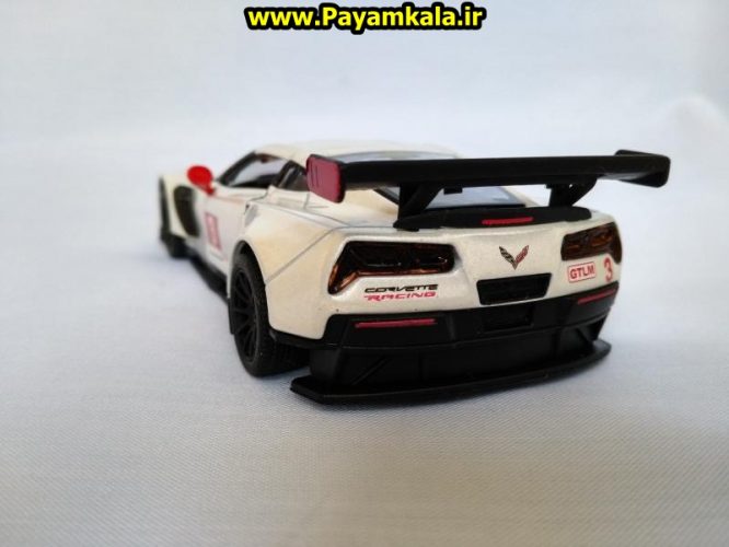 ماشین اسباب بازی فلزی عقب کش کروت (CORVETTE C7.R BY KINSMART)