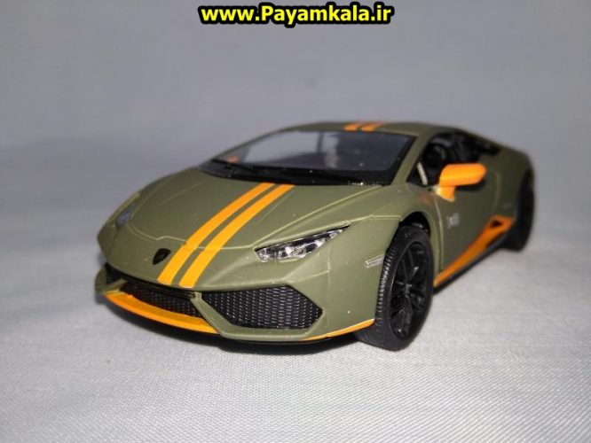 ماشین اسباب بازی فلزی لامبورگینی (LAMBORGHINI HURACAN BY KINSMART)