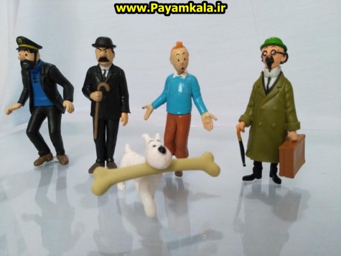 ست 5 تایی فیگور تن تن (کد 1372) (Tintin) : فروشگاه اینترنتی پیام کالا خرید و فروش انواع کالا عروسک اکشن فیگور لگو