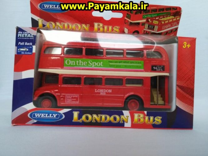 ماکت اسباب بازی اتوبوس لندن (کد 9930)(LONDON BUS BY WELLY)