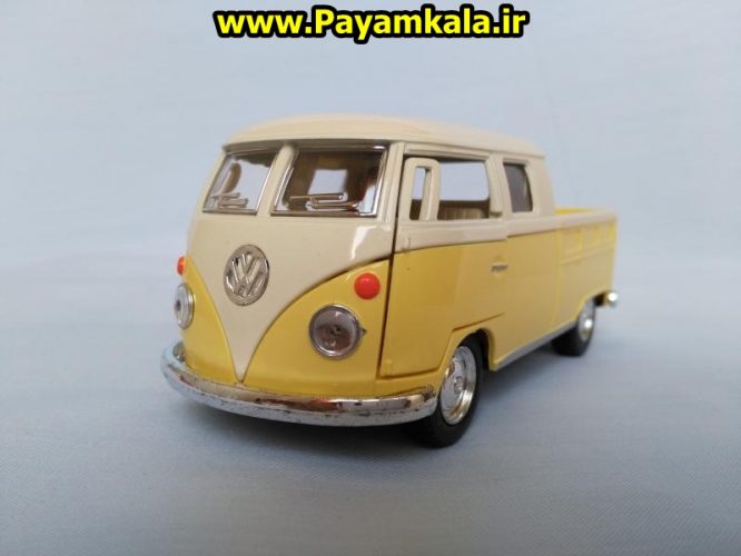 ماکت فلزی ماشین وانت فولکس دوکابین کینسمارت (Volkswagen Bus Double Cab BY KINSMART)