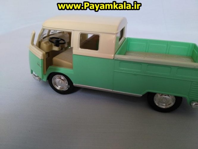 ماکت فلزی ماشین وانت فولکس دوکابین کینسمارت (Volkswagen Bus Double Cab BY KINSMART)