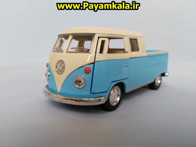 ماکت فلزی ماشین وانت فولکس دوکابین کینسمارت (Volkswagen Bus Double Cab BY KINSMART)