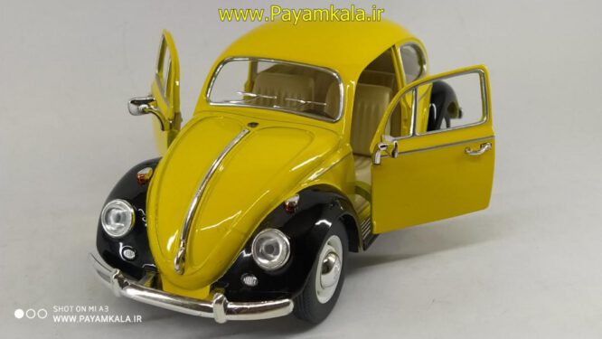 ماکت ماشین اسباب بازی فولکس بزرگ (1:24) (VOLKSWAGEN BEETLE 1967)