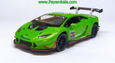 ماکت ماشین اسباب بازی فلزی لامبورگینی هوراکان(Lamborghini Huracan BY KINSMART) سبز