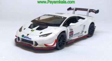 ماکت ماشین اسباب بازی فلزی لامبورگینی هوراکان(Lamborghini Huracan BY KINSMART) سفید