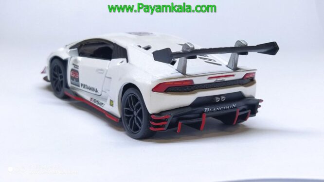 ماکت ماشین اسباب بازی فلزی لامبورگینی هوراکان(Lamborghini Huracan BY KINSMART) سفید