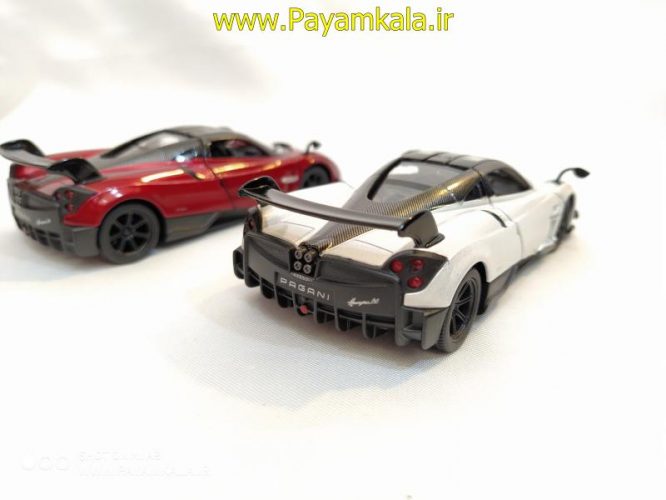 ماشین اسباب بازی فلزی عقب کش پاگانی (PAGANI HUAYRA BC 2016 BY KINSMART) آبی