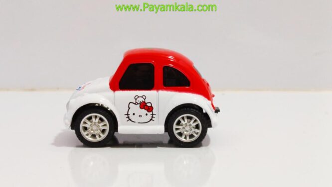 فولکس کوچک hello kitty سفید-قرمز