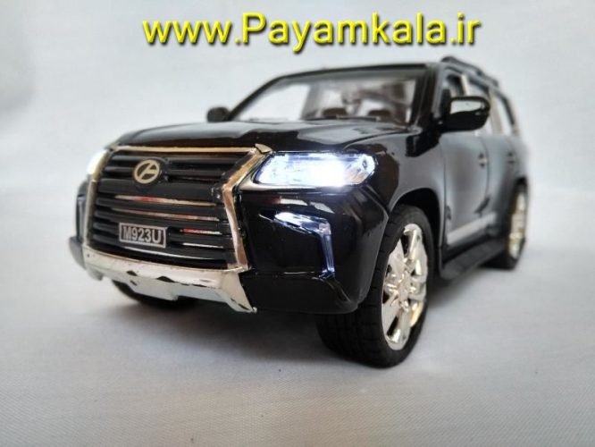 ماکت اسباب بازی لکسوس (LEXUS LX570) بزرگ چراغدار-موزیکال 1/24