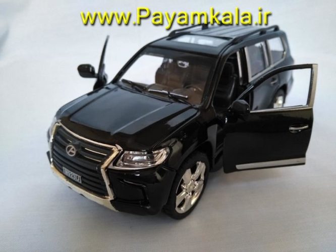 ماکت اسباب بازی لکسوس (LEXUS LX570) بزرگ چراغدار-موزیکال 1/24