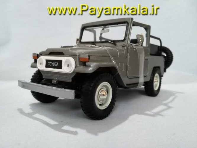 ماکت تویوتا لندکروزر قدیمی بزرگ 1:24 (TOYOTA FJ40 1960-1984 BY MOTORMAX) سری پلاتینیوم