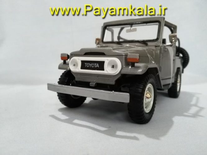 ماکت تویوتا لندکروزر قدیمی بزرگ 1:24 (TOYOTA FJ40 1960-1984 BY MOTORMAX) سری پلاتینیوم