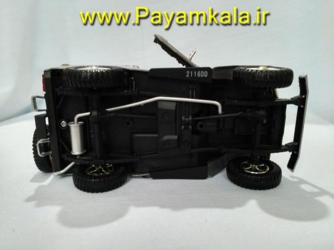 ماکت تویوتا لندکروزر قدیمی بزرگ 1:24 (TOYOTA FJ40 1960-1984 BY MOTORMAX) سری پلاتینیوم