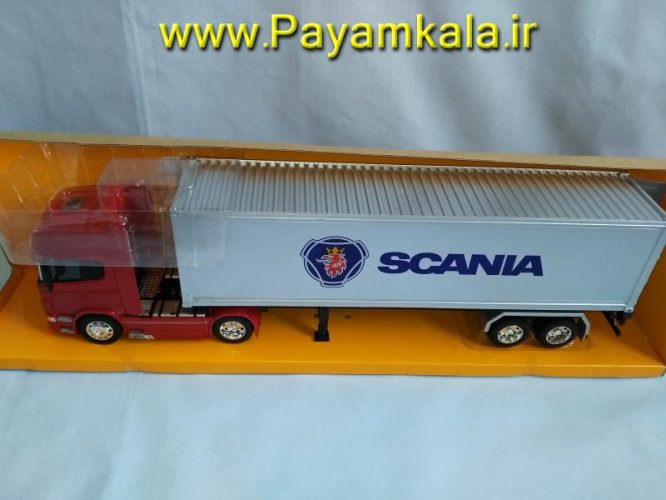 (ترانزیت) ماکت تریلی اسکانیا (SCANIA V8 R730) بزرگ 1:32 جزییات 100 درصد : فروش انواع ماکت ماشینهای ایرانی و خارجی ارسال پستی سراسر ایران