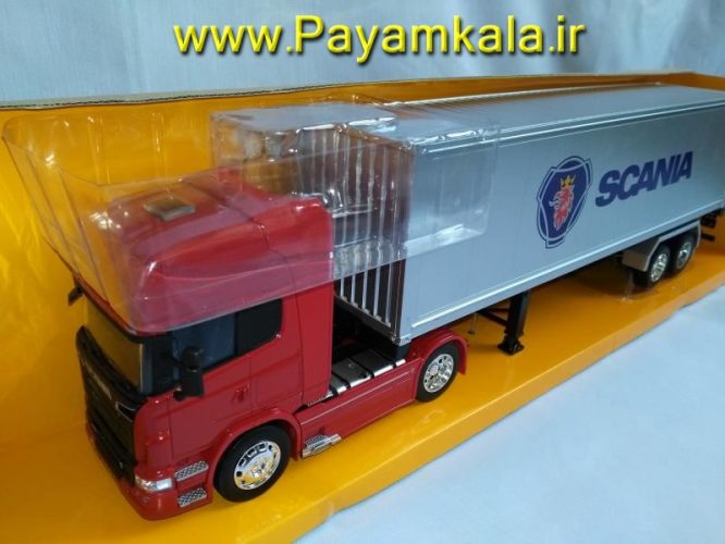 (ترانزیت) ماکت تریلی اسکانیا (SCANIA V8 R730) بزرگ 1:32 جزییات 100 درصد : فروش انواع ماکت ماشینهای ایرانی و خارجی ارسال پستی سراسر ایران