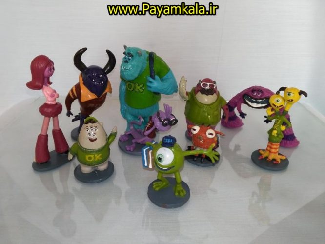 مجموعه 10 عددی فیگور شخصیتهای انیمیشن کارخانه هیولاها (Monsters,Inc)