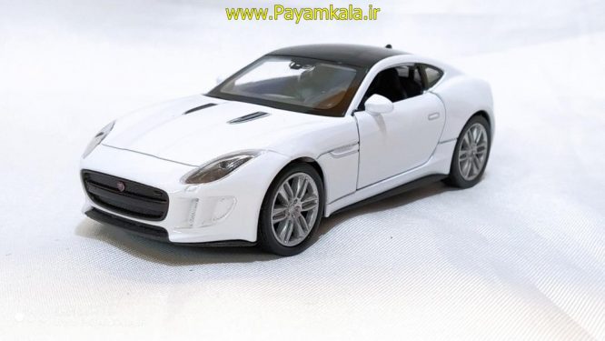 ماشین اسباب بازی جگوار (JAGUAR F-TYPE COUPE 1/32 BY WELLY) سفید