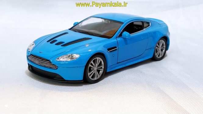 اسباب بازی ماشین استون مارتین (ASTON MARTIN V12 VANTAGE BY WELLY) آبی