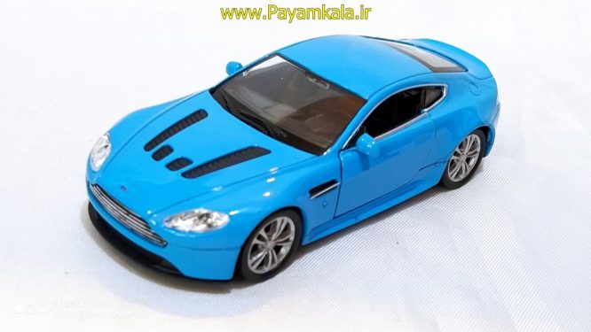 اسباب بازی ماشین استون مارتین (ASTON MARTIN V12 VANTAGE BY WELLY) آبی