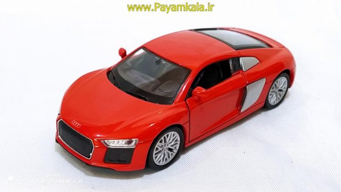 اسباب بازی ماشین آئودی (AUDI R8 V10 BY WELLY) نارنجی