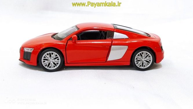 اسباب بازی ماشین آئودی (AUDI R8 V10 BY WELLY) نارنجی