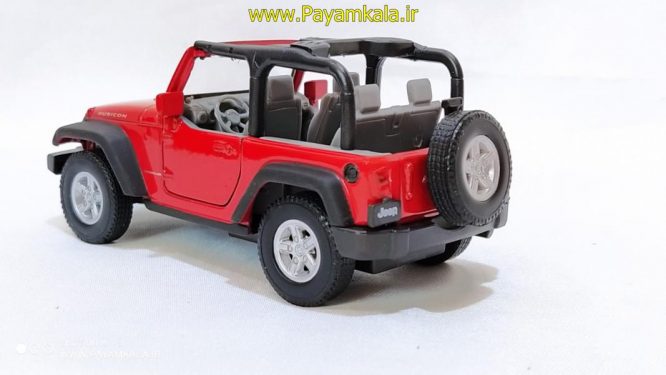 ماکت فلزی اسباب بازی جیپ رانگلر (JEEP WRANGLER RUBICON BY WELLY) مقیاس 1:32 قرمز