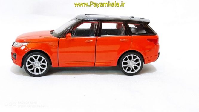 ماکت اتومبیل اسباب بازی رنجرور اسپرت (Range Rover Sport By WELLY) رنگ نارنجی