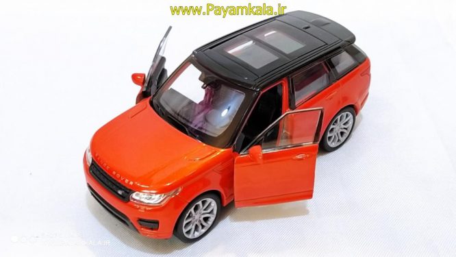 ماکت اتومبیل اسباب بازی رنجرور اسپرت (Range Rover Sport By WELLY) رنگ نارنجی