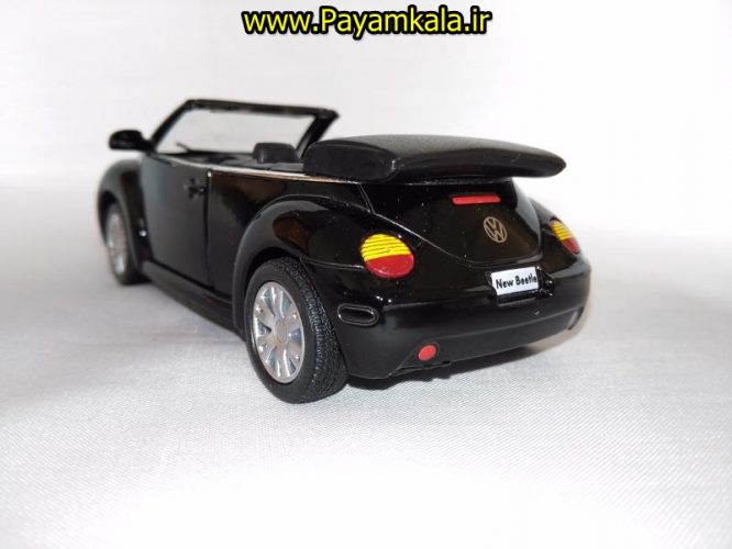 ماشین اسباب بازی فولکس نیوبیتل (VOLKSWAGEN NEW BEETLE CONVERTIBLE BY KINSMART)