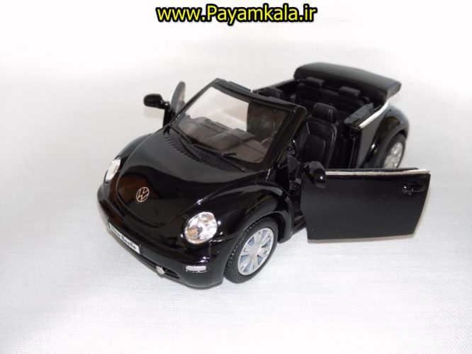 ماشین اسباب بازی فولکس نیوبیتل (VOLKSWAGEN NEW BEETLE CONVERTIBLE BY KINSMART)