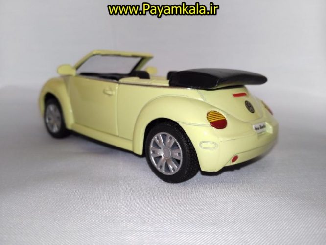 ماشین اسباب بازی فولکس نیوبیتل (VOLKSWAGEN NEW BEETLE CONVERTIBLE BY KINSMART)