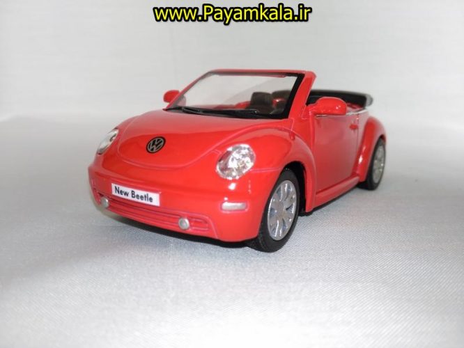 ماشین اسباب بازی فولکس نیوبیتل (VOLKSWAGEN NEW BEETLE CONVERTIBLE BY KINSMART)