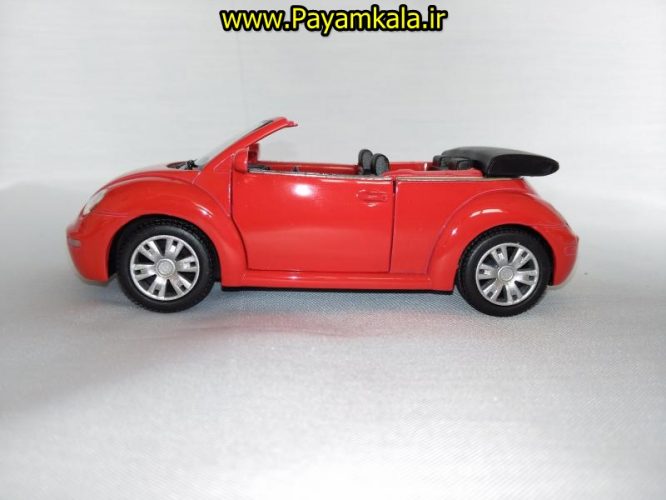 ماشین اسباب بازی فولکس نیوبیتل (VOLKSWAGEN NEW BEETLE CONVERTIBLE BY KINSMART)