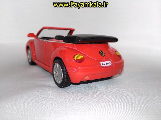 ماشین اسباب بازی فولکس نیوبیتل (VOLKSWAGEN NEW BEETLE CONVERTIBLE BY KINSMART)