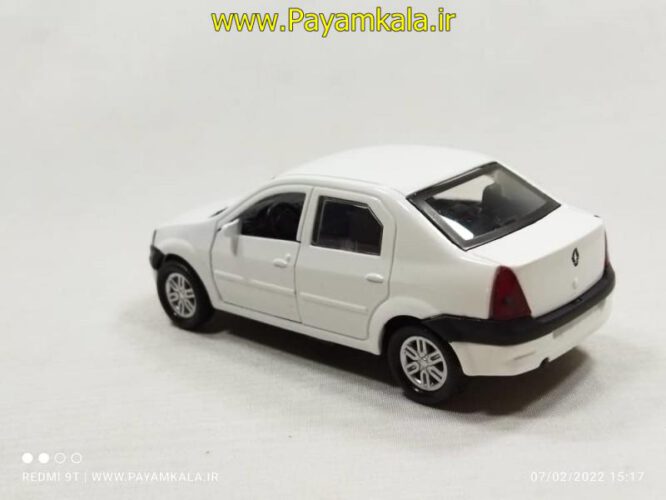 رنو تندر لوگان ال 90 موزیکال-چراغدار فلزی (RENAULT LOGAN TONDAR L90 BY BARNI) سفید