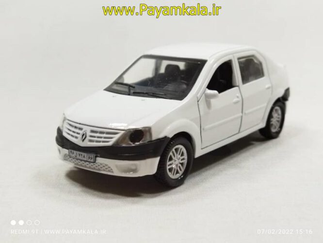 رنو تندر لوگان ال 90 موزیکال-چراغدار فلزی (RENAULT LOGAN TONDAR L90 BY BARNI) سفید