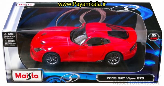 ماکت دوج وایپر مایستو بزرگ (1:18) مدل MAISTO 2013 SRT VIPER GTS