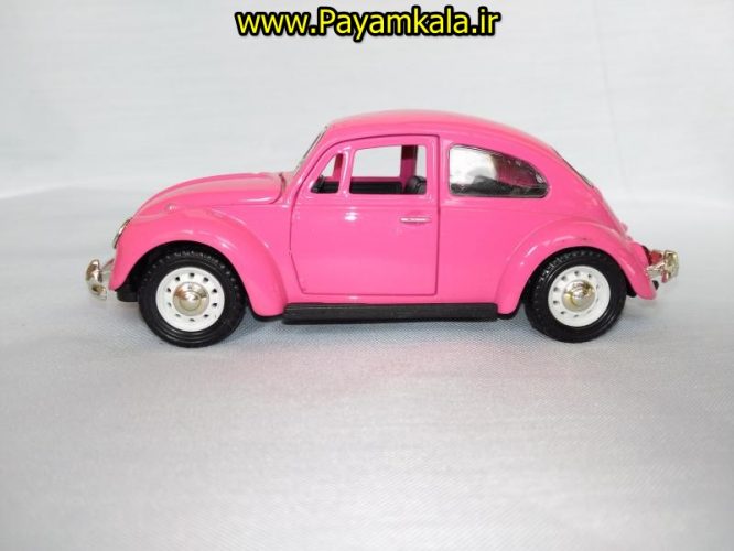 (در کاپوت بازشو) ماکت فلزی ماشین فولکس سبز (Volkswagen Classical Beetle)