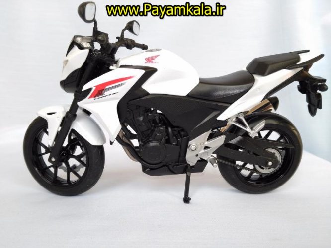 (سایز بزرگ) ماکت فلزی موتورسیکلت هوندا (Honda CB500F BY WELLY)(1/10)