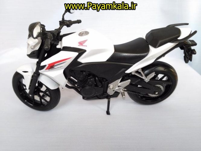 (سایز بزرگ) ماکت فلزی موتورسیکلت هوندا (Honda CB500F BY WELLY)(1/10)