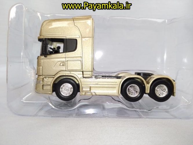 ماکت تریلی اسکانیا (SCANIA V8 R730) سایز 1:64 ساخت WELLY