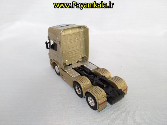 ماکت تریلی اسکانیا (SCANIA V8 R730) سایز 1:64 ساخت WELLY