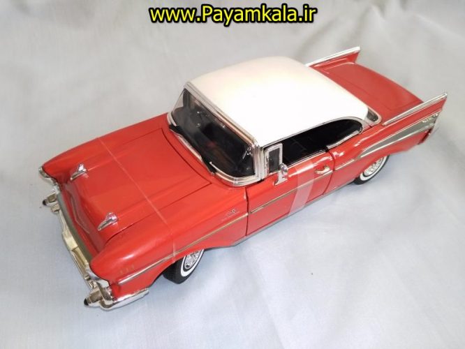 ماکت شورلت بل ایر بزرگ (1:18) ( 1957 CHEVY BEL AIR BY MOTORMAX)