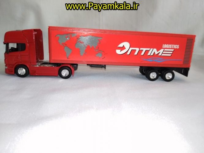 (ترانزیت) ماکت تریلی اسکانیا (SCANIA V8 R730) سایز 1:64 ساخت WELLY