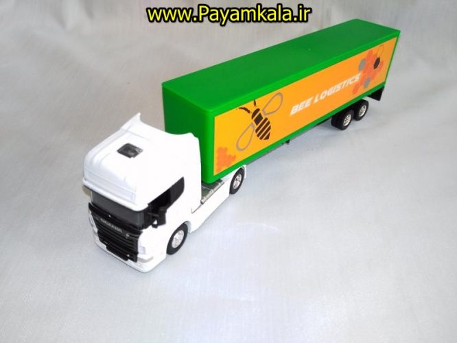 (ترانزیت) ماکت تریلی اسکانیا (SCANIA V8 R730) سایز 1:64 ساخت WELLY