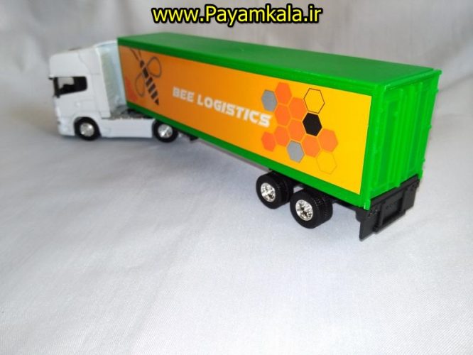 (ترانزیت) ماکت تریلی اسکانیا (SCANIA V8 R730) سایز 1:64 ساخت WELLY