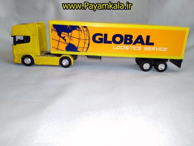 (ترانزیت) ماکت تریلی اسکانیا (SCANIA V8 R730) سایز 1:64 ساخت WELLY