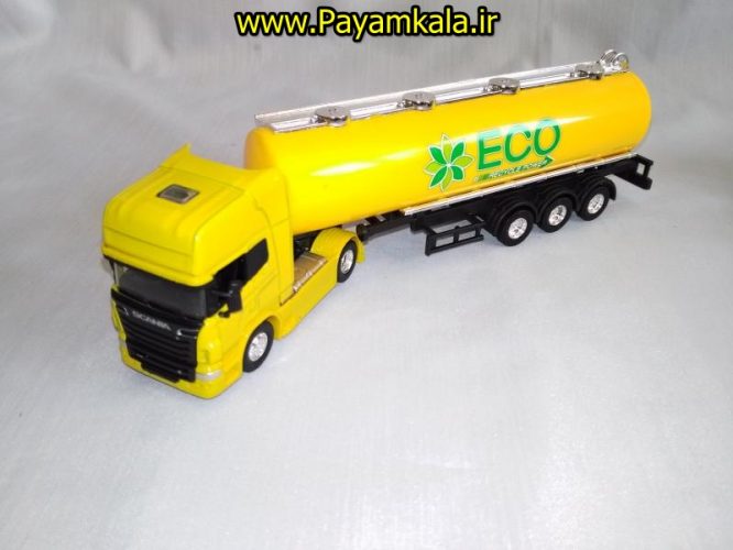 (تانکر) ماکت تریلی اسکانیا (SCANIA V8 R730) سایز 1:64 ساخت WELLY